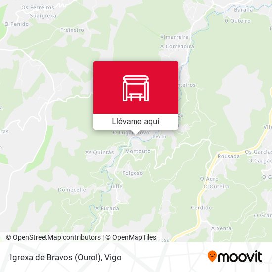 Mapa Igrexa de Bravos (Ourol)