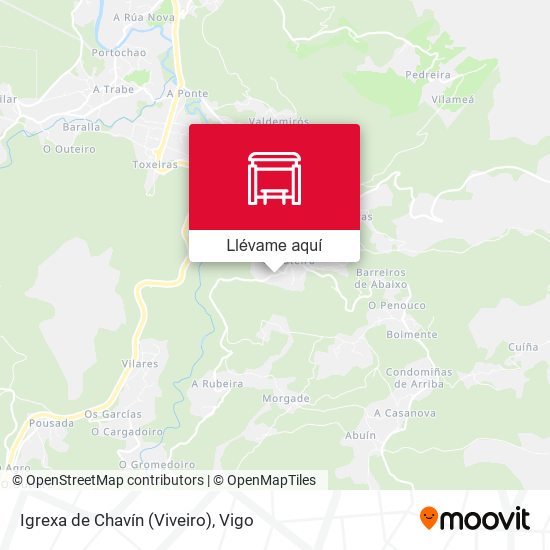 Mapa Igrexa de Chavín (Viveiro)