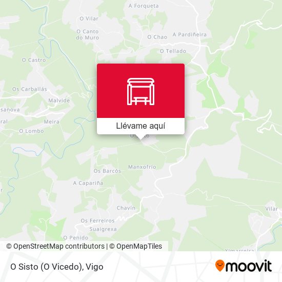 Mapa O Sisto (O Vicedo)