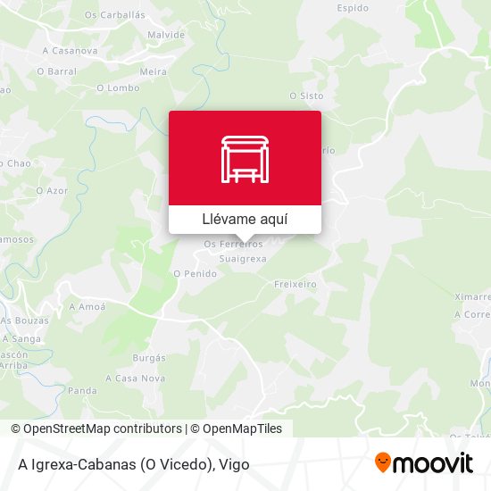 Mapa A Igrexa-Cabanas (O Vicedo)
