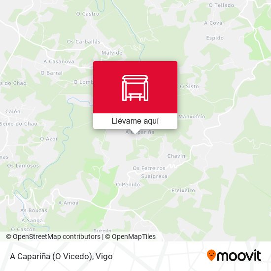 Mapa A Capariña (O Vicedo)