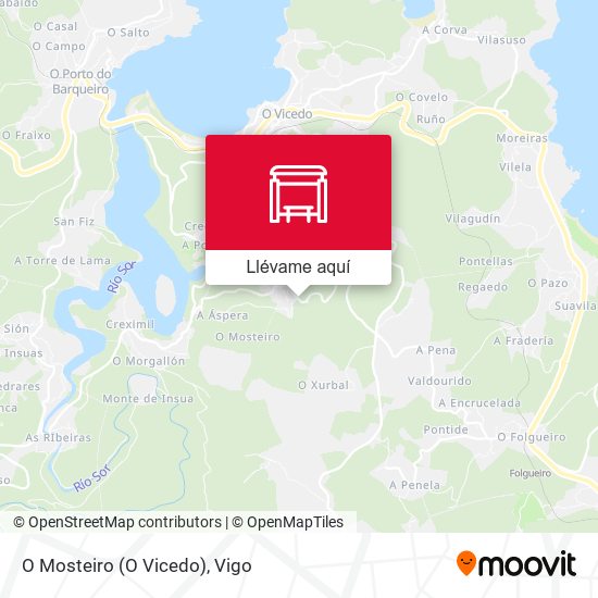 Mapa O Mosteiro (O Vicedo)