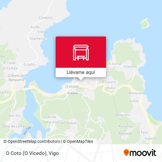 Mapa O Coto (O Vicedo)