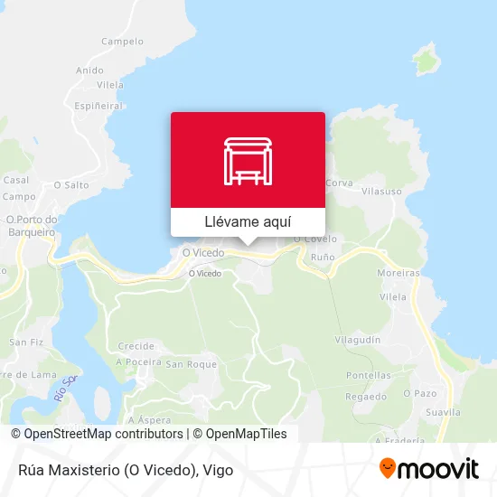 Mapa Rúa Maxisterio (O Vicedo)