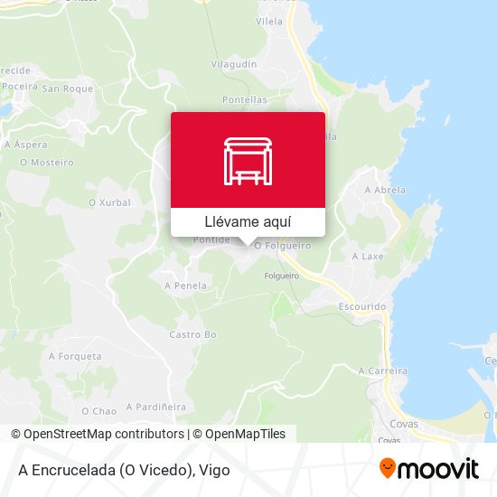 Mapa A Encrucelada (O Vicedo)