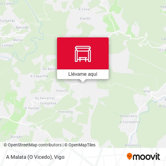 Mapa A Malata (O Vicedo)