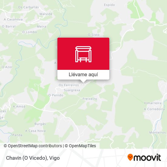 Mapa Chavín (O Vicedo)
