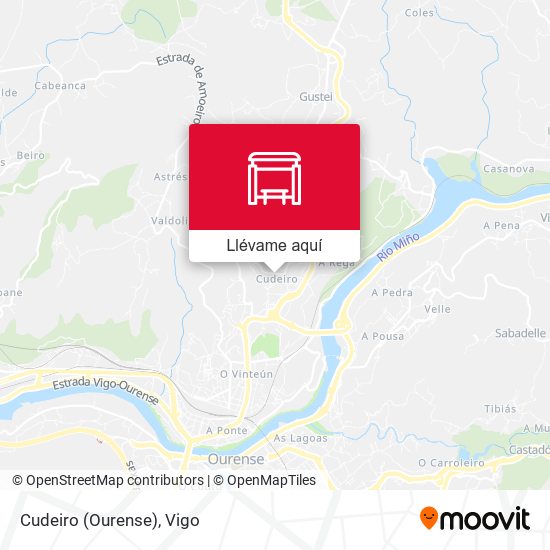 Mapa Cudeiro (Ourense)