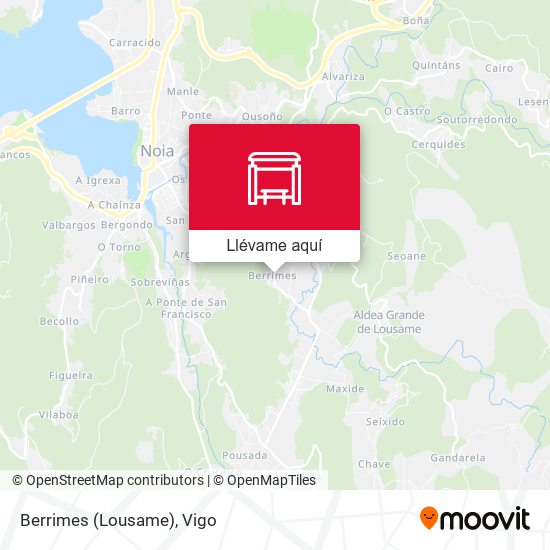 Mapa Berrimes (Lousame)