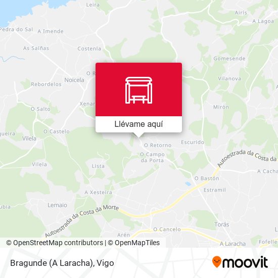 Mapa Bragunde (A Laracha)
