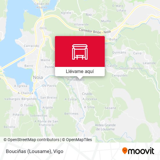 Mapa Bouciñas (Lousame)