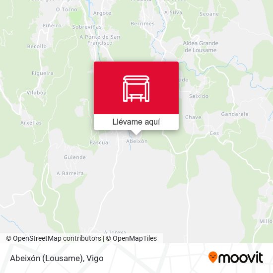 Mapa Abeixón (Lousame)