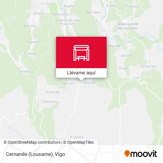 Mapa Cernande (Lousame)