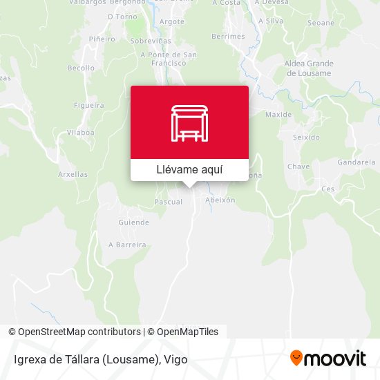 Mapa Igrexa de Tállara (Lousame)