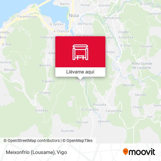 Mapa Meixonfrío (Lousame)