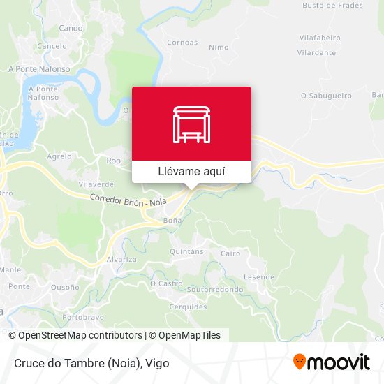 Mapa Cruce do Tambre (Noia)