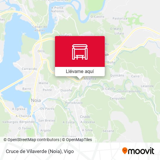 Mapa Cruce de Vilaverde (Noia)