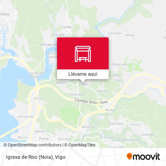 Mapa Igrexa de Roo (Noia)