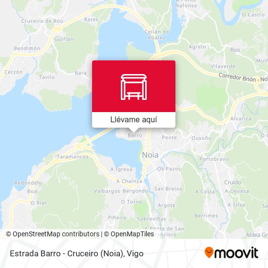 Mapa Estrada Barro - Cruceiro (Noia)