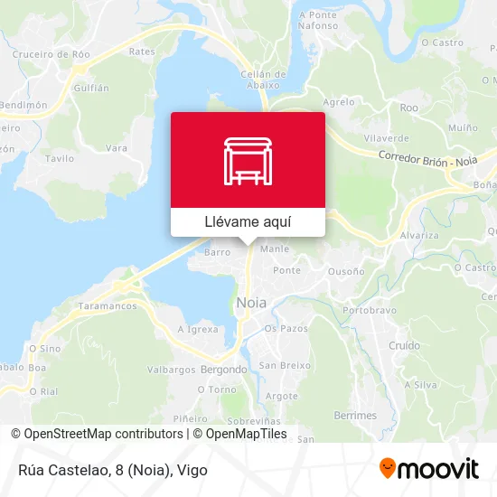Mapa Rúa Castelao, 8 (Noia)