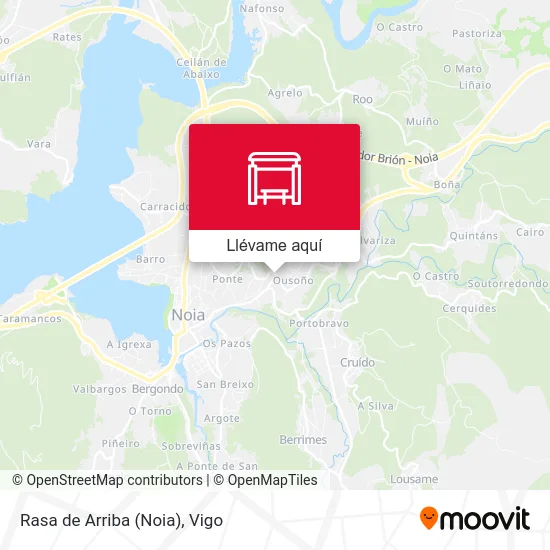 Mapa Rasa de Arriba (Noia)