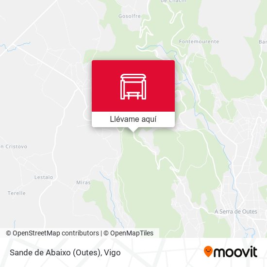 Mapa Sande de Abaixo (Outes)