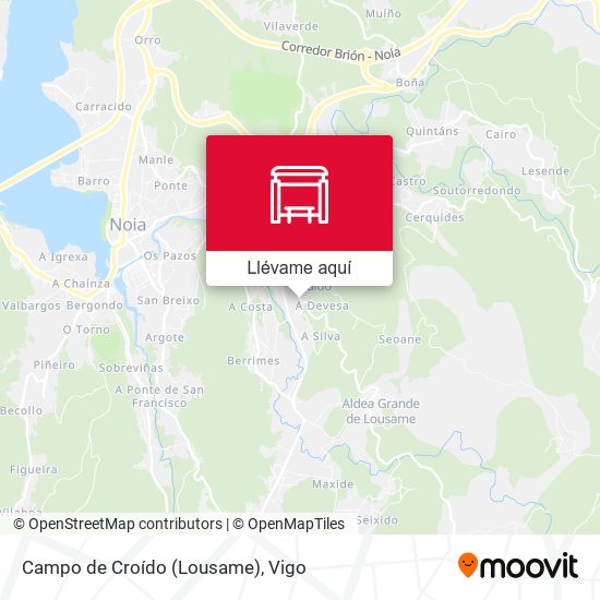 Mapa Campo de Croído (Lousame)