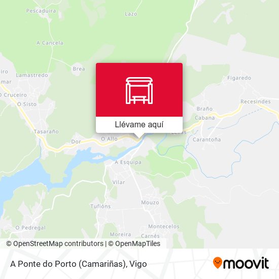 Mapa A Ponte do Porto (Camariñas)