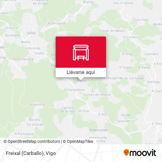 Mapa Freixal (Carballo)