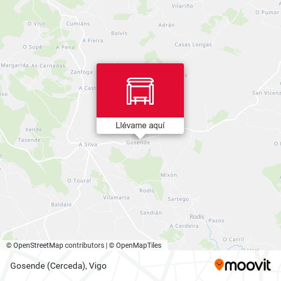 Mapa Gosende (Cerceda)