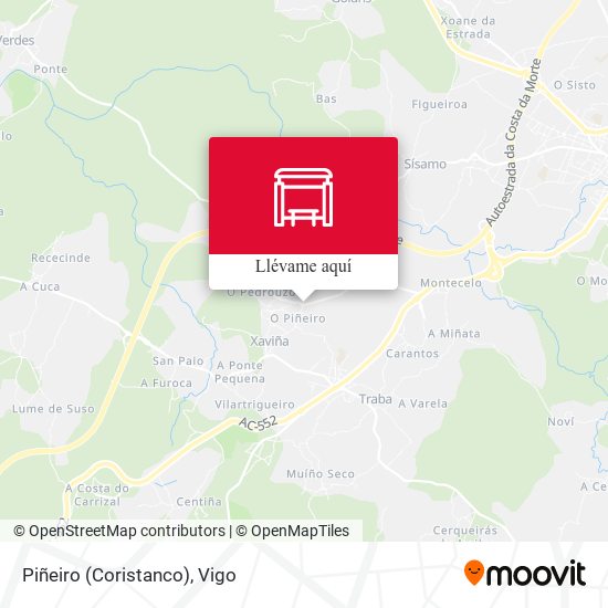 Mapa Piñeiro (Coristanco)