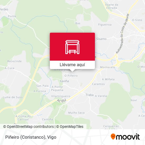 Mapa Piñeiro (Coristanco)