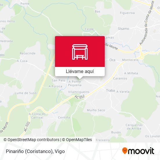 Mapa Pinariño (Coristanco)