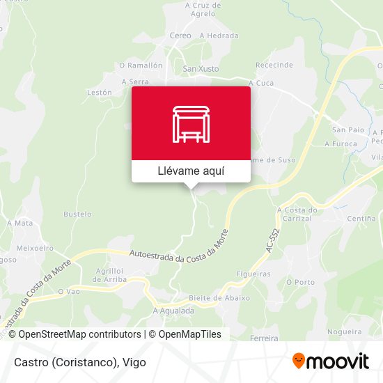 Mapa Castro (Coristanco)