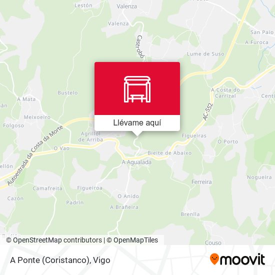 Mapa A Ponte (Coristanco)