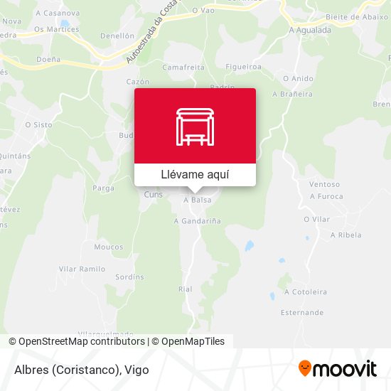 Mapa Albres (Coristanco)