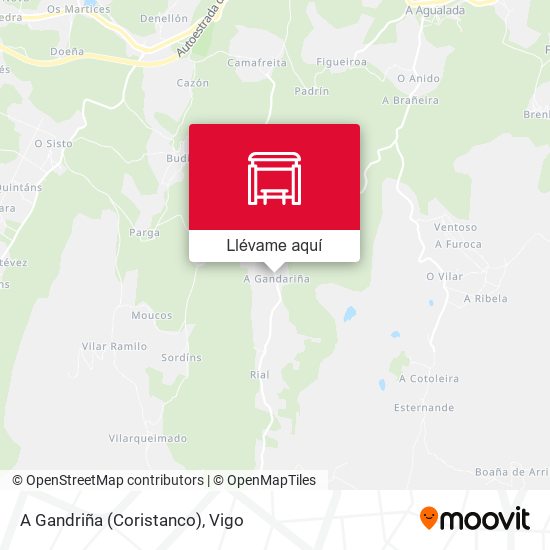 Mapa A Gandriña (Coristanco)