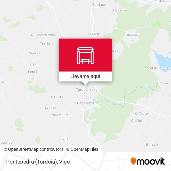 Mapa Pontepedra (Tordoia)
