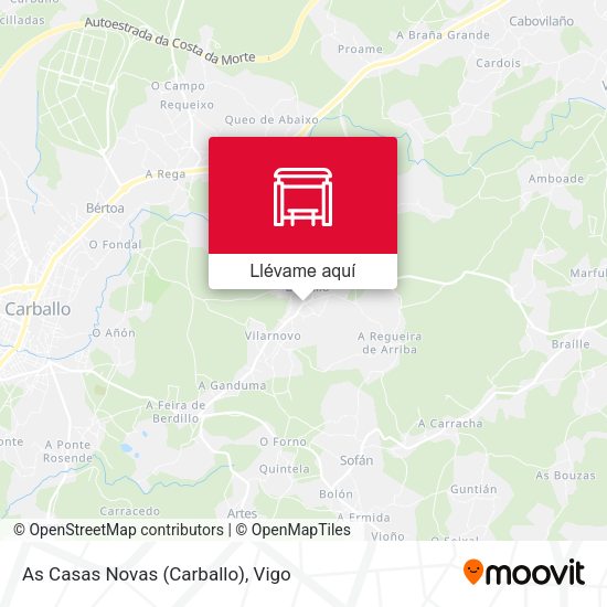 Mapa As Casas Novas (Carballo)