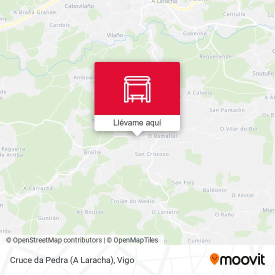Mapa Cruce da Pedra (A Laracha)
