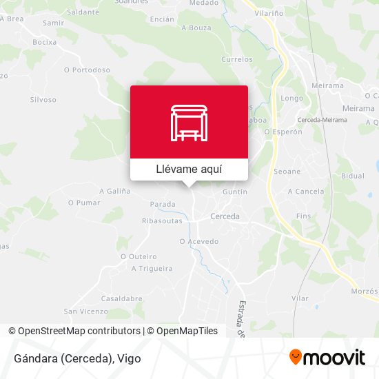 Mapa Gándara (Cerceda)
