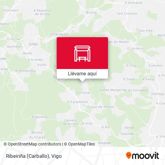 Mapa Ribeiriña (Carballo)