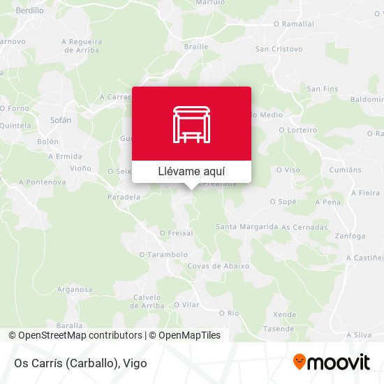 Mapa Os Carrís (Carballo)