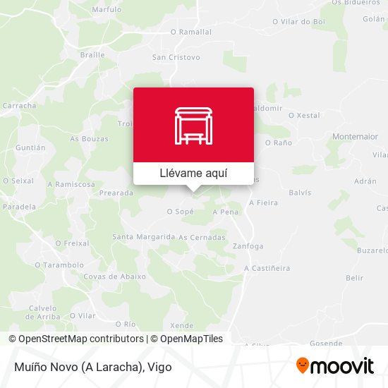 Mapa Muíño Novo (A Laracha)