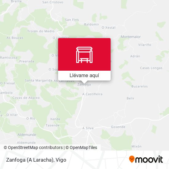 Mapa Zanfoga (A Laracha)