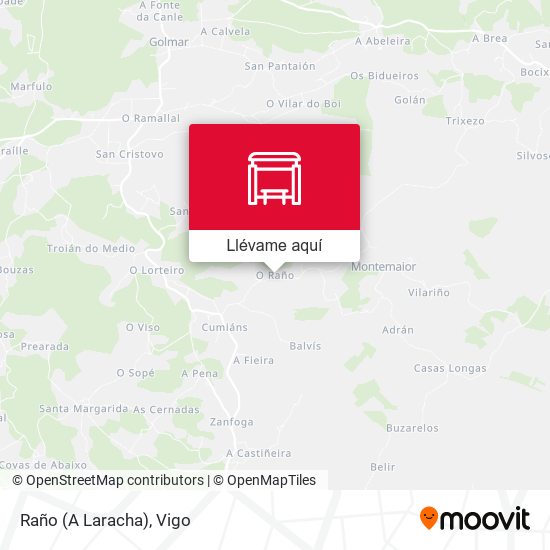 Mapa Raño (A Laracha)