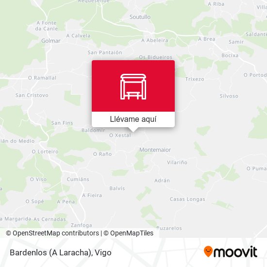 Mapa Bardenlos (A Laracha)