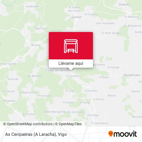 Mapa As Cerqueiras (A Laracha)