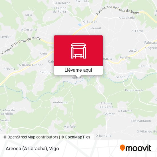 Mapa Areosa (A Laracha)