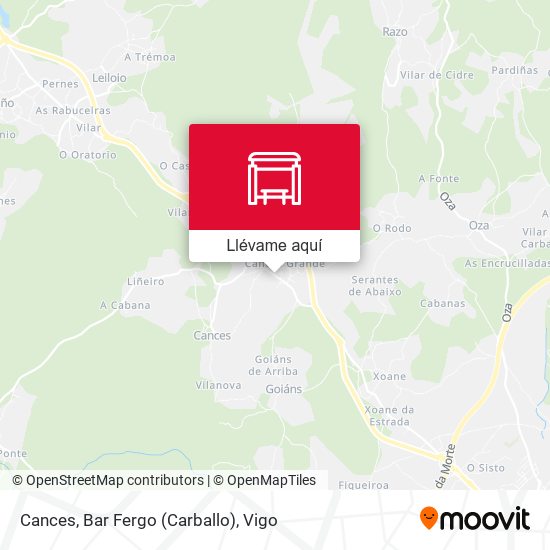 Mapa Cances, Bar Fergo (Carballo)